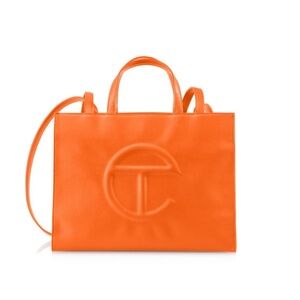 Telfar Orange Shopping Bag Tote Purse